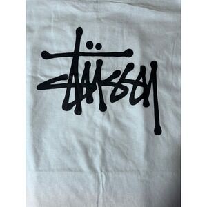 Stussy Classic Logo Graphic T-Shirt Mens Large White Rare Limited Run Tee